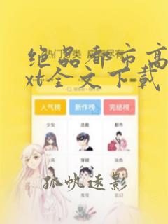 绝品都市高手txt全文下载