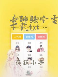 帝师县令电子书下载txt