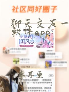 聊天交友一对一软件app