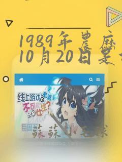 1989年农历10月20日是什么星座