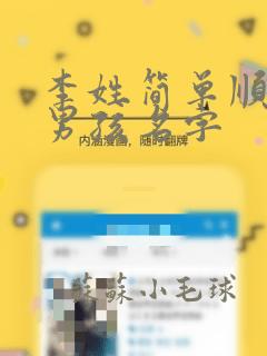 李姓简单顺口的男孩名字