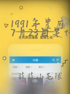 1991年农历7月23日是什么命