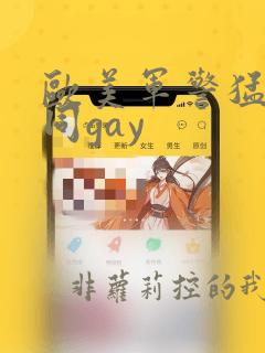 欧美军警猛男男同gay