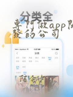 专门做app开发的公司