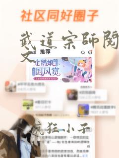 武道宗师阅读全文