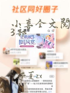 小喜全文阅读第3部