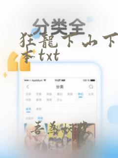 狂龙下山下载全本txt