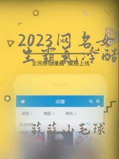 2023网名女生霸气冷酷好听