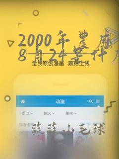 2000年农历8月24是什么命