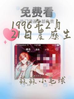 1996年2月21日农历生辰八字