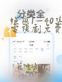 绝恋1—40集电视剧免费观看在线