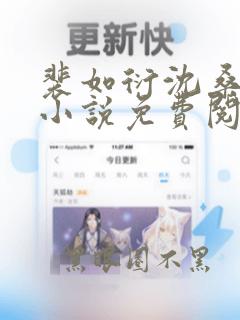 裴如衍沈桑宁的小说免费阅读