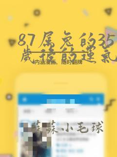 87属兔的35岁后的运气