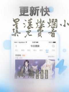 星汉灿烂小说全集免费看