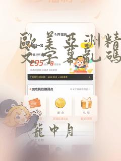 欧美亚洲精品中文字幕乱码app