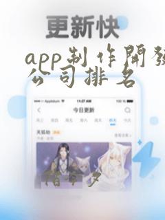 app制作开发公司排名