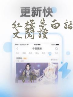 红楼梦白话文全文阅读