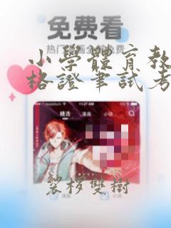 小学体育教师资格证笔试考什么科目