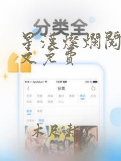 星汉灿烂阅读全文免费