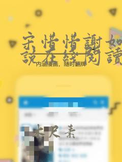 宋惜惜谢如墨小说在线阅读全文无弹窗