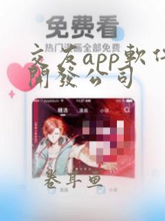 交友app软件开发公司