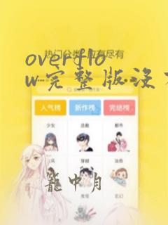 overflow完整版没有血缘关系全部