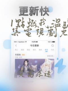 1点燃我温暖你集电视剧免费观看