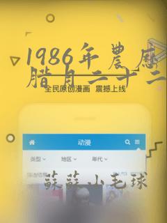 1986年农历腊月二十二是什么命