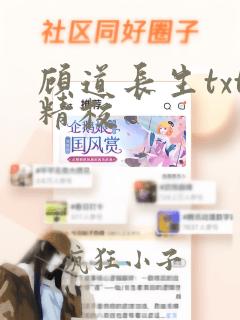 顾道长生txt精校