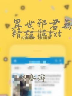 异世邪君无错字精校版txt