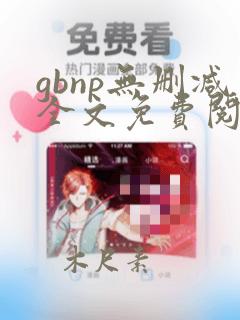 gbnp无删减全文免费阅读