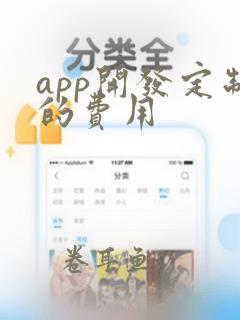 app开发定制的费用