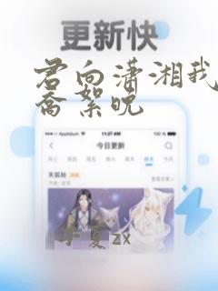 君向潇湘我向秦乔絮晚