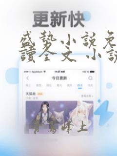 盛势小说免费阅读全文 小说