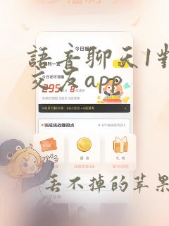 语音聊天1对1交友app