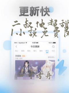 二叔他超甜1v1小说免费阅读无弹窗