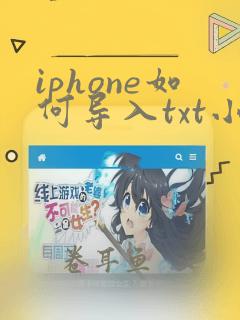 iphone如何导入txt小说