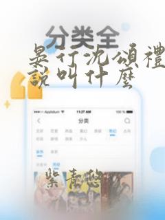 晏行沈颂礼的小说叫什么