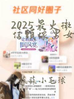 2025最火微信头像男女