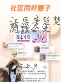 江辰唐楚楚在线阅读全文