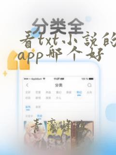 看txt小说的app哪个好