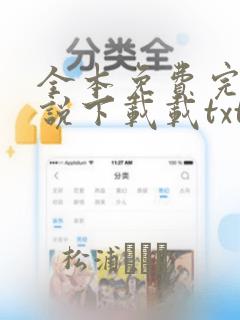 全本免费完结小说下载载txt