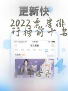 2022票房排行榜前十名电影