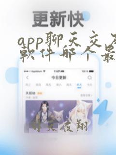 app聊天交友软件哪个最火