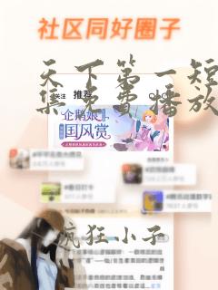 天下第一短剧全集免费播放