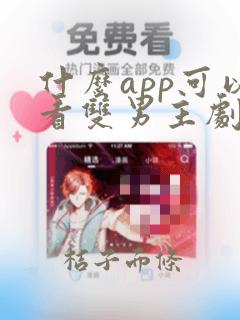 什么app可以看双男主剧