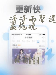 潇潇雨声迟by孟栀晚