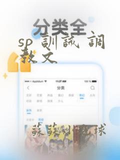 sp 训诫 调教文