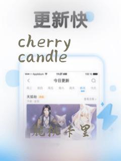 cherry candle