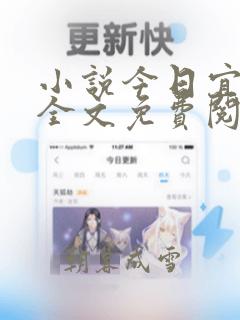 小说今日宜偏爱全文免费阅读